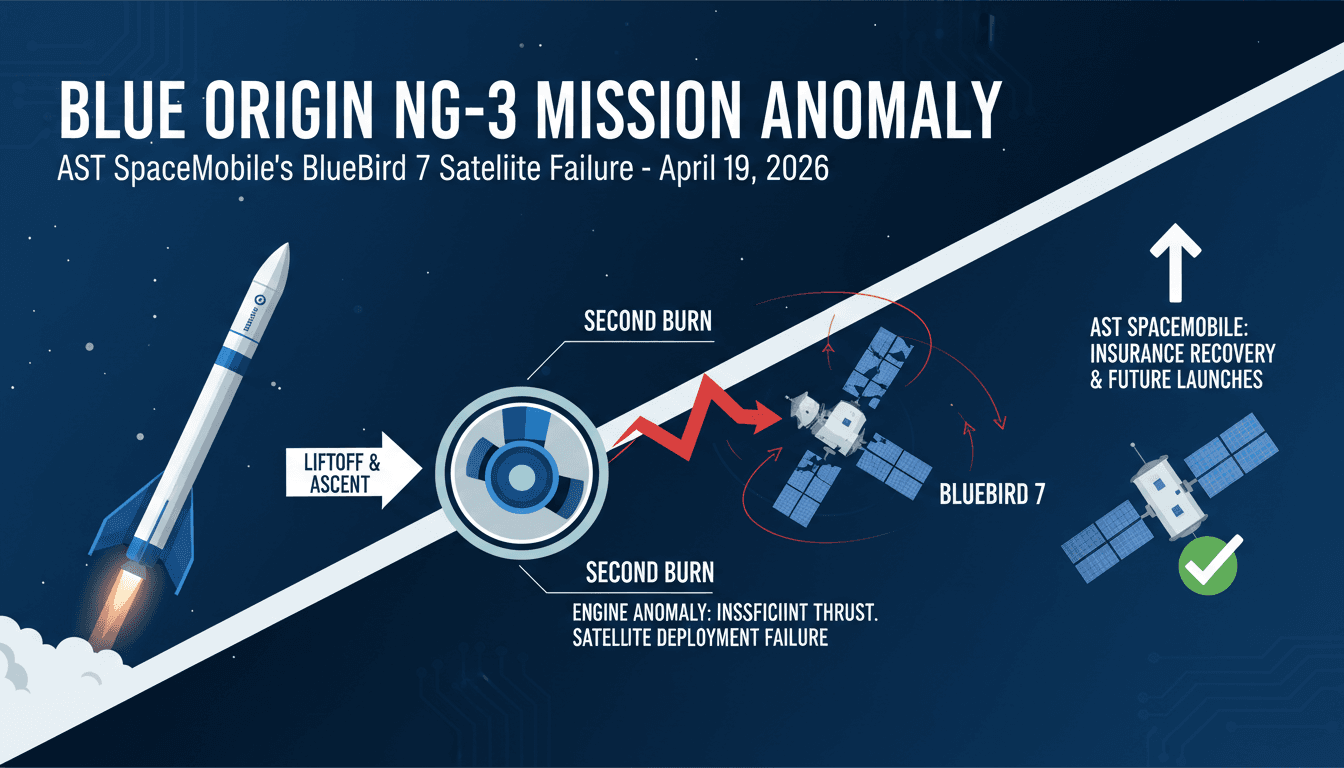 Blue Origin's New Glenn NG-3 mission fails to deploy AST SpaceMobile's BlueBird 7 satellite