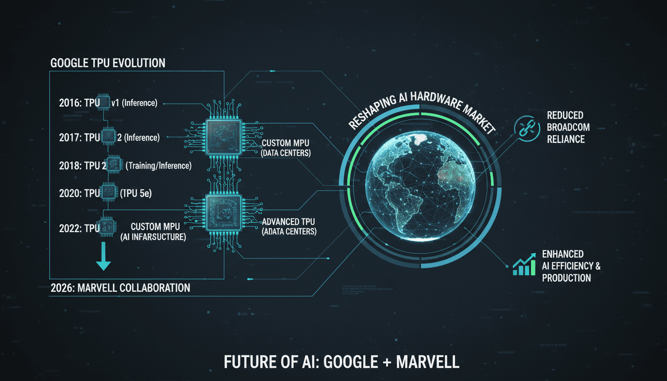 Google Negotiates with Marvell Technology for Custom AI Chips Development