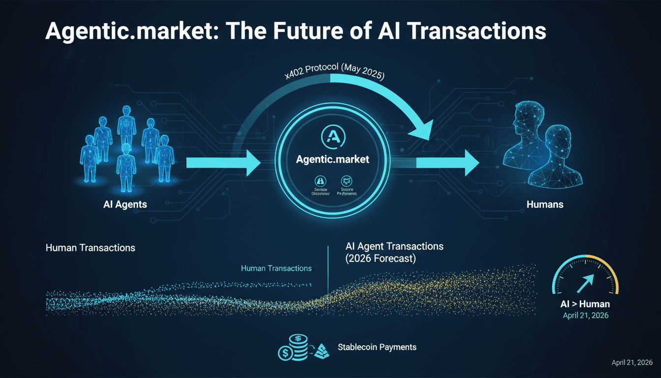 x402 Launches Agentic.market for AI Agent Services and Stablecoin Payments