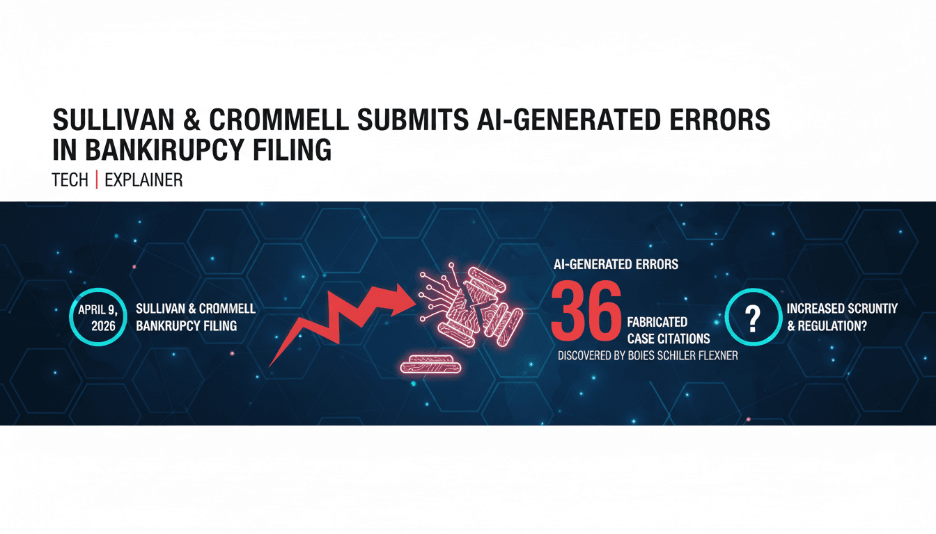 Sullivan & Cromwell Submits AI-Generated Errors in Bankruptcy Filing