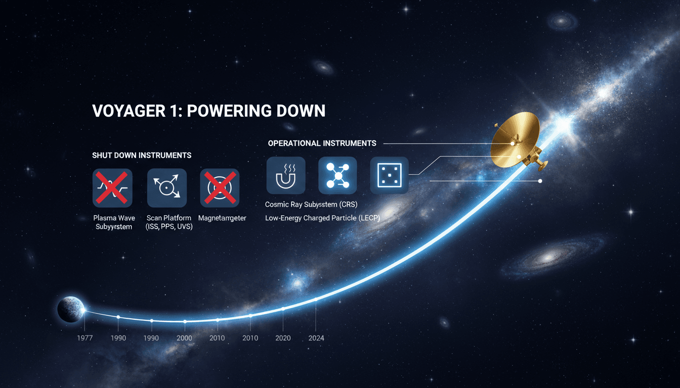 NASA's Voyager 1 spacecraft shuts down instruments to conserve power