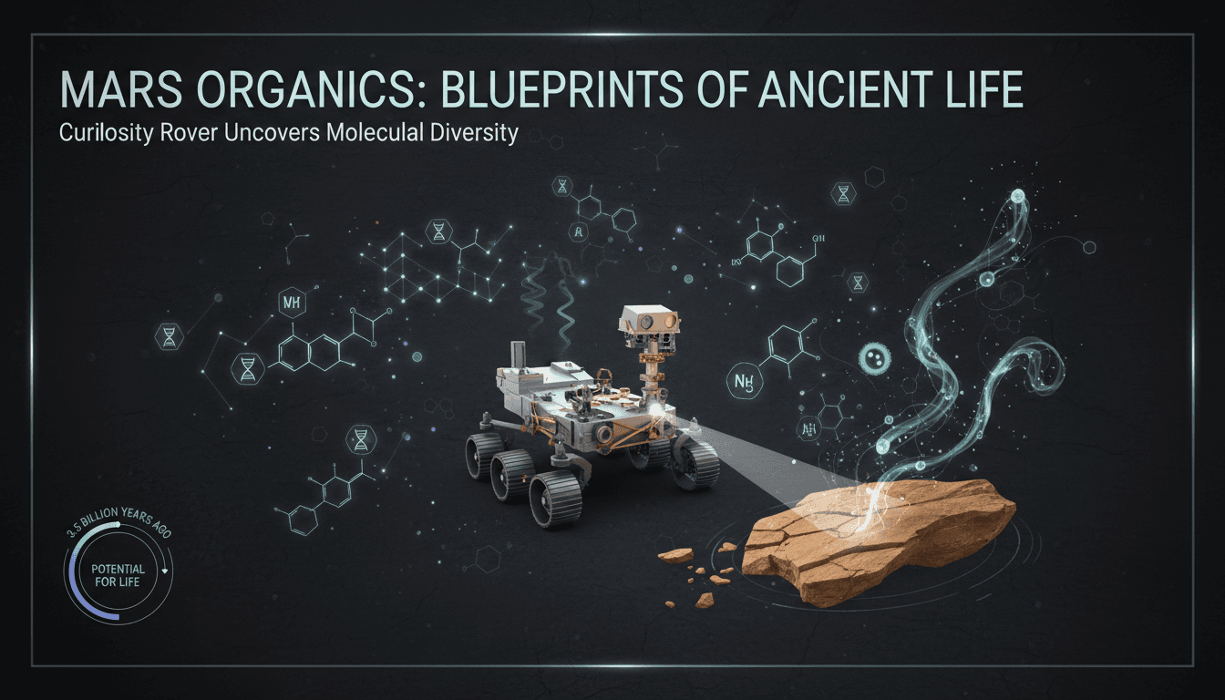 Curiosity rover detects organic molecules on Mars suggesting potential for ancient life