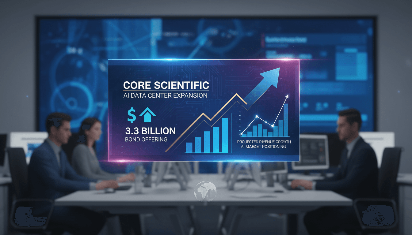 Core Scientific to Raise $3.3 Billion for AI Data Center Expansion