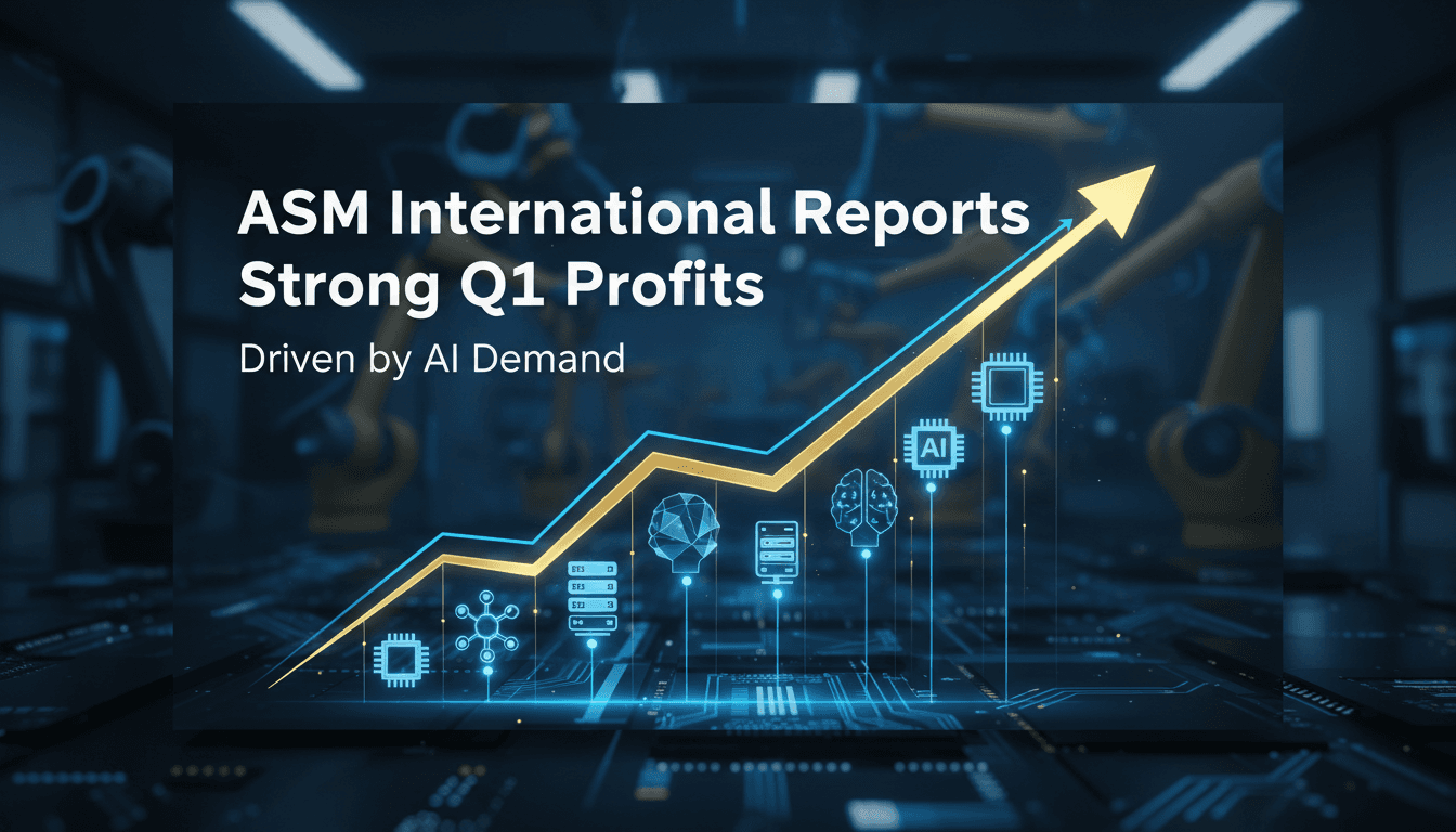 ASM International Reports Strong Q1 Profits Driven by AI Demand