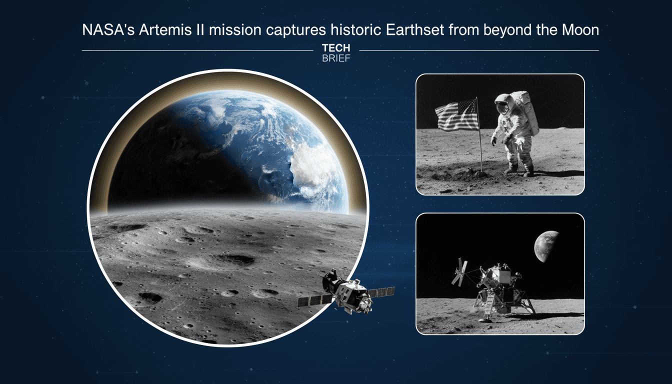 NASA's Artemis II mission captures historic Earthset from beyond the Moon