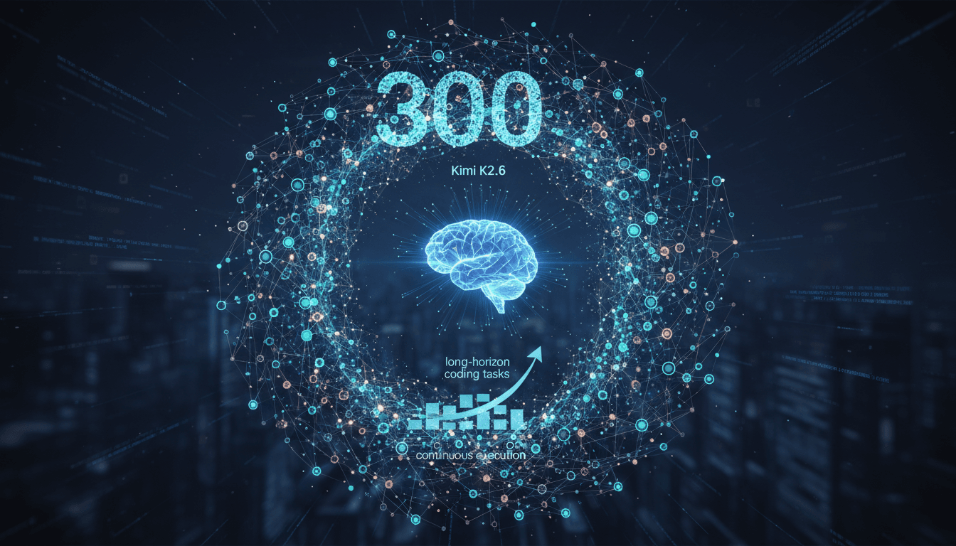 Moonshot AI launches Kimi K2.6 for advanced long-horizon coding tasks