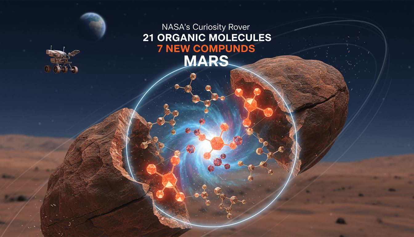 NASA's Curiosity Rover Discovers 21 Organic Molecules on Mars Including Seven New Compounds