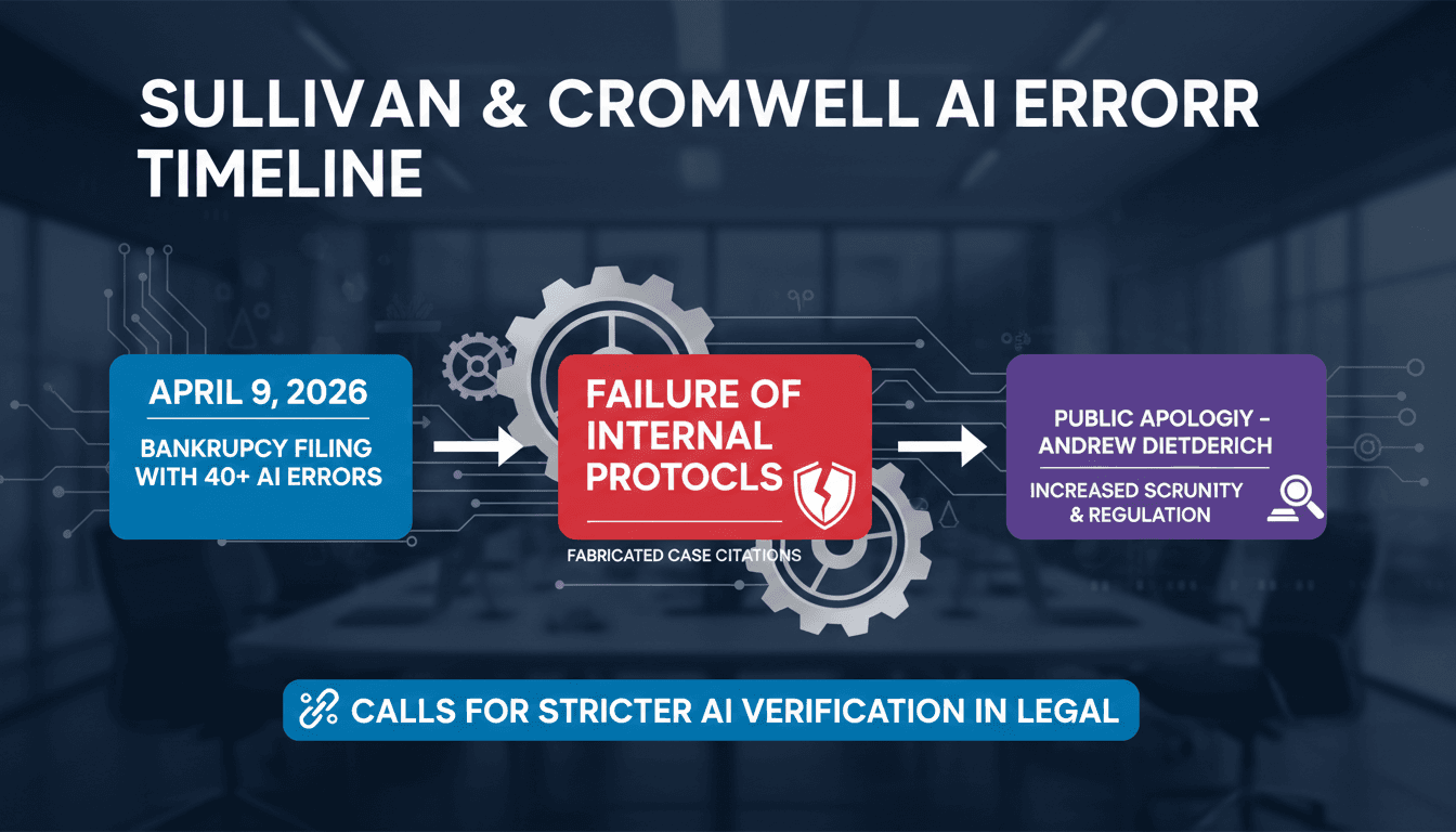 Sullivan & Cromwell Admits to AI Errors in Bankruptcy Filing