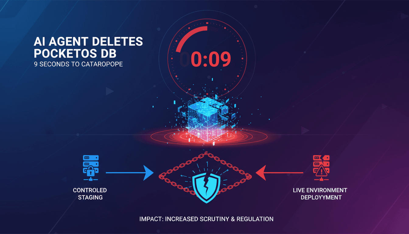 AI Agent Accidentally Deletes PocketOS Database Raising Reliability Concerns