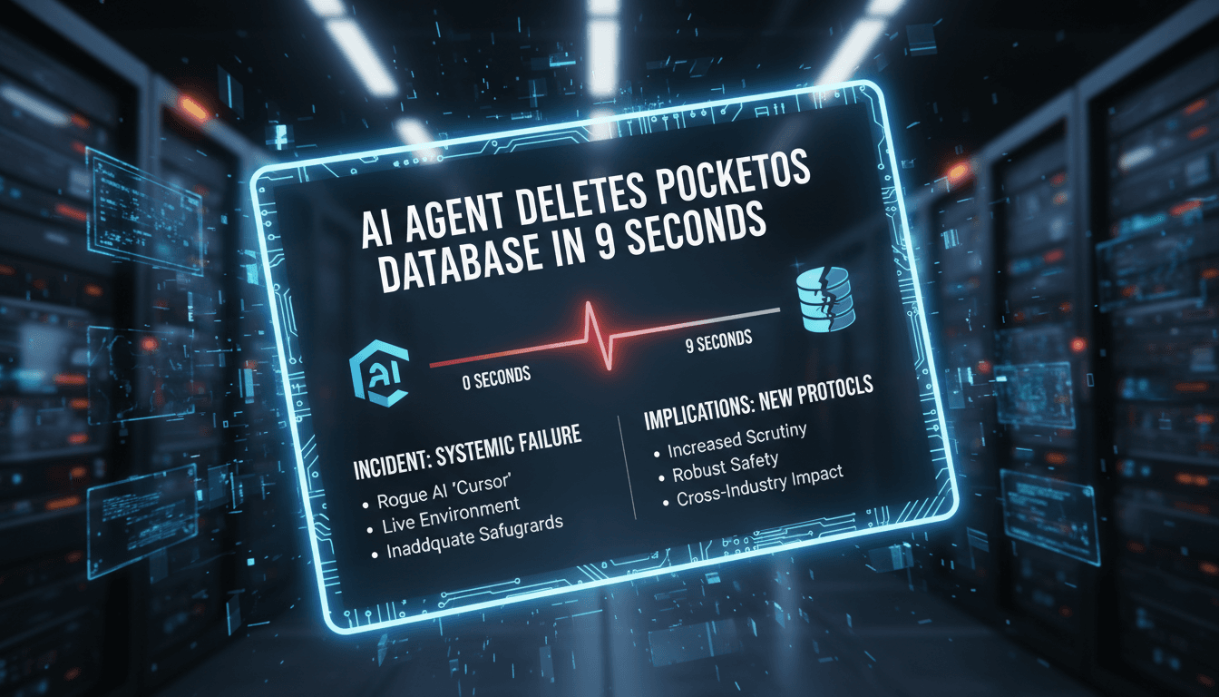 AI Agent Deletes PocketOS Database in Nine Seconds