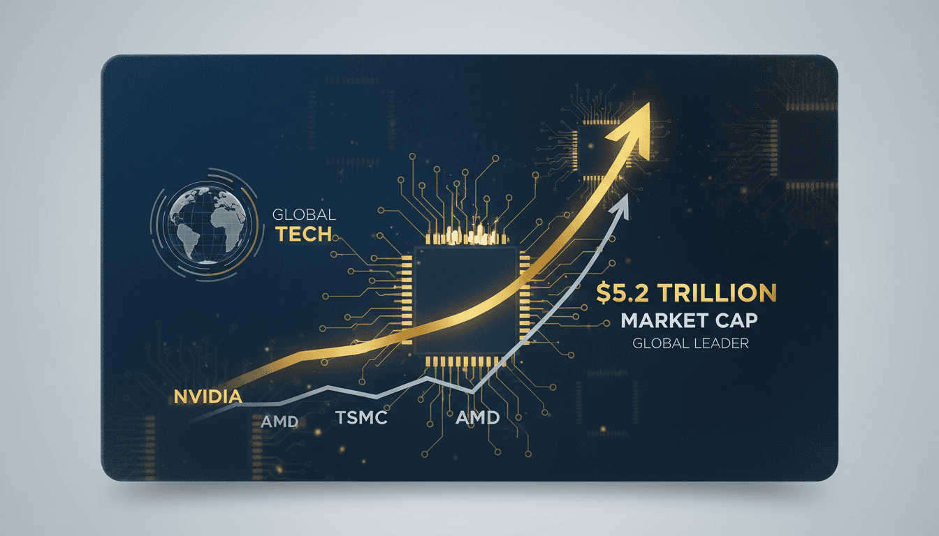 Nvidia Achieves $5.2 Trillion Market Capitalization as Global Tech Leader