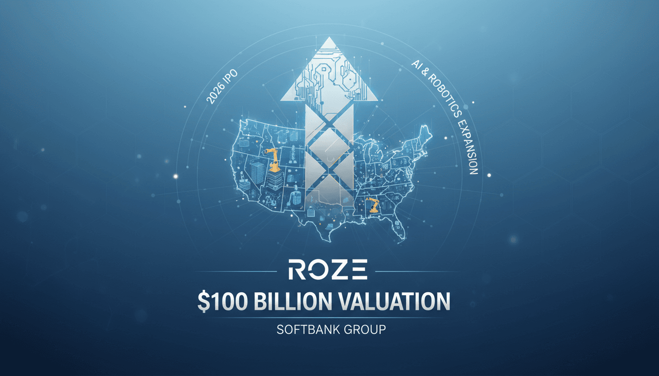 SoftBank Group to Launch AI and Robotics Firm Roze in the U.S. Targeting $100 Billion Valuation