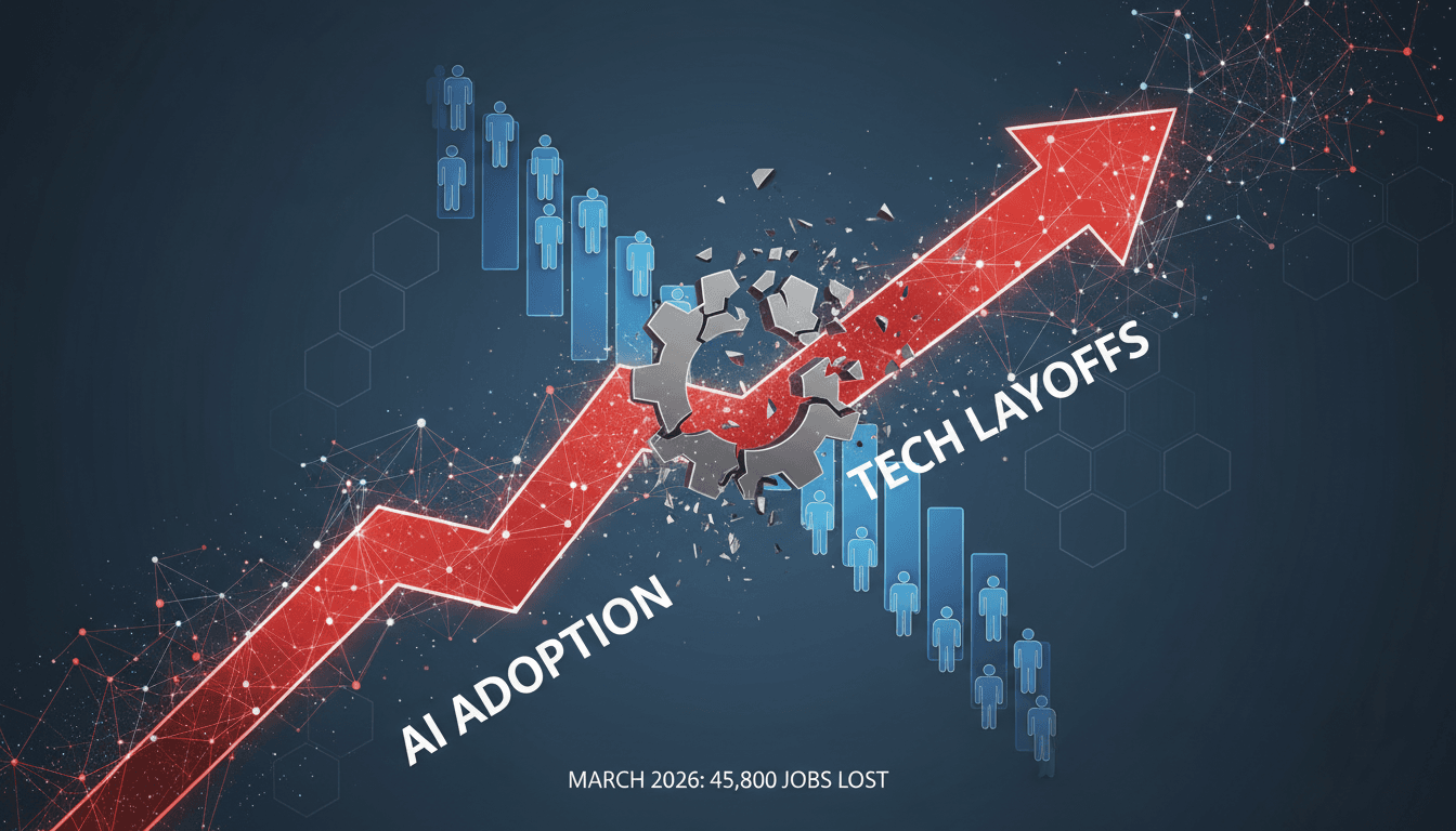 Tech Industry Faces Record Layoffs Amid AI Adoption