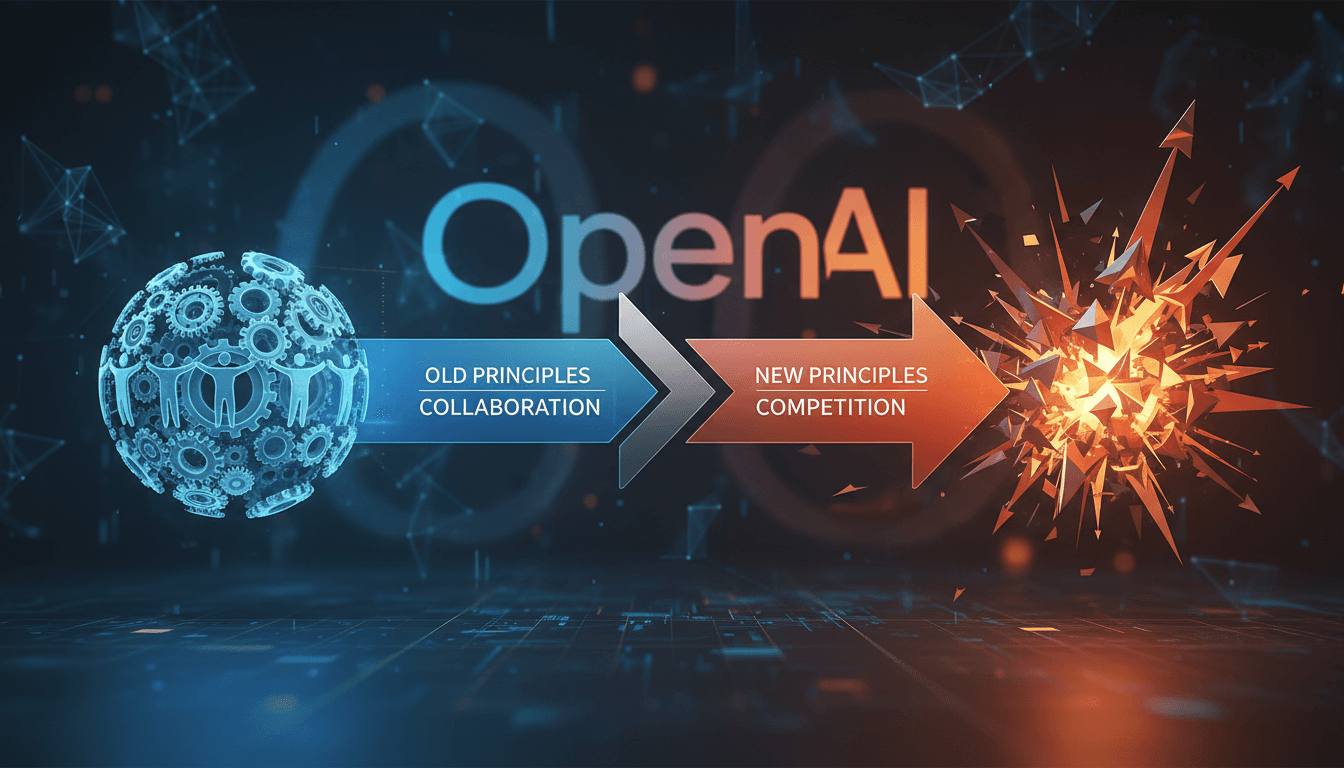 OpenAI updates guiding principles to adopt a more competitive approach in AI sector