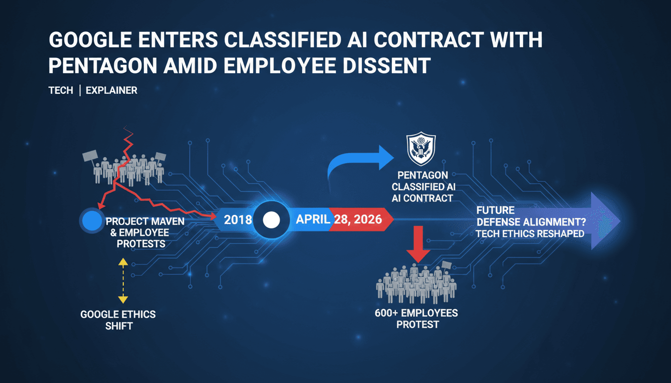 Google Enters Classified AI Contract with Pentagon Amid Employee Dissent