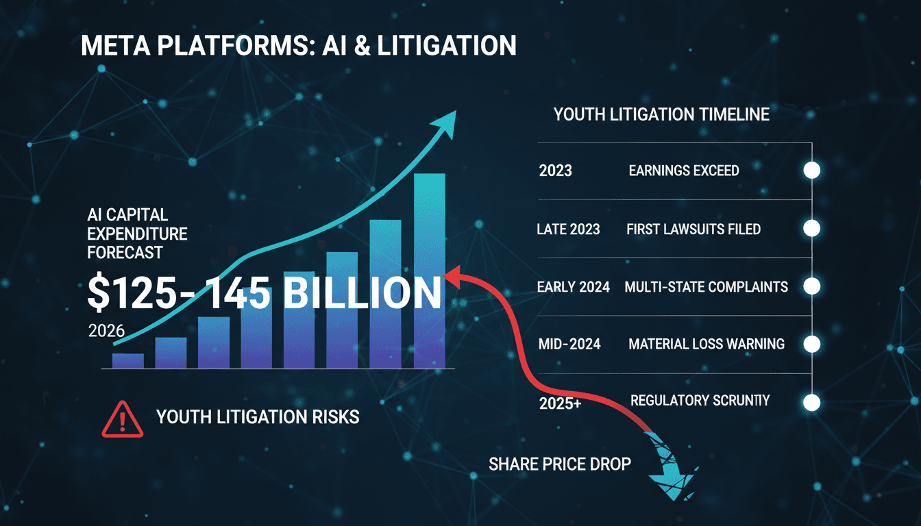 Meta Platforms Increases 2026 AI Capital Expenditure Forecast Amid Youth Litigation Risks Leading to Share Price Drop