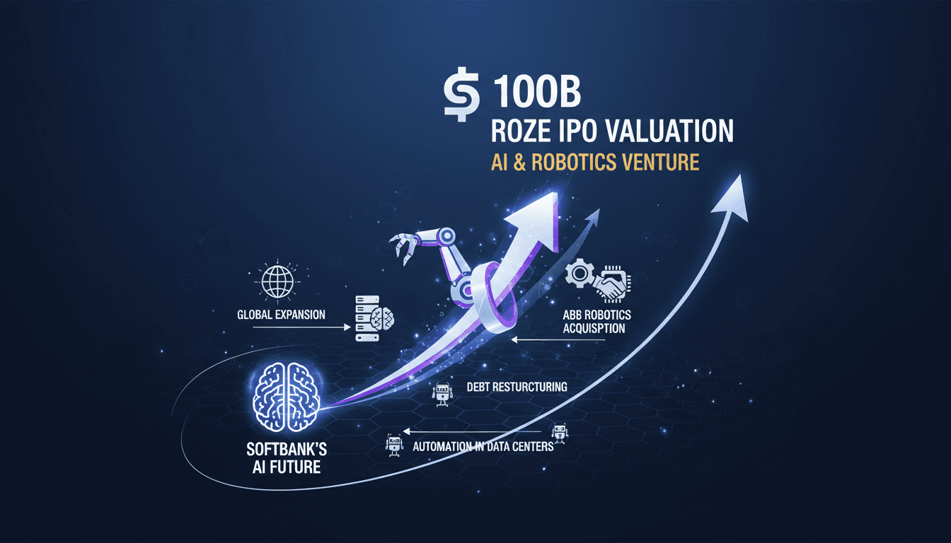 SoftBank Group Announces Plans for $100 Billion IPO of Roze AI and Robotics Venture