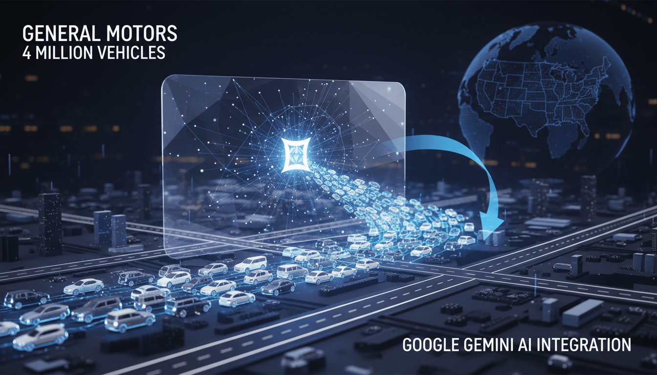 General Motors to Roll Out Google's Gemini AI Assistant to Four Million Vehicles