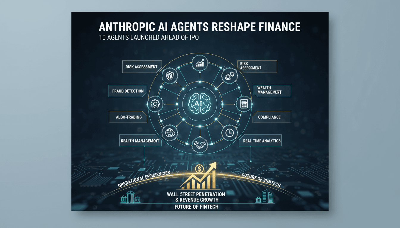 Anthropic's new AI agents transforming financial services operations.