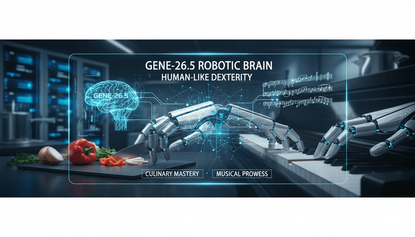 GENE-26.5 robotic brain demonstration with advanced dexterity
