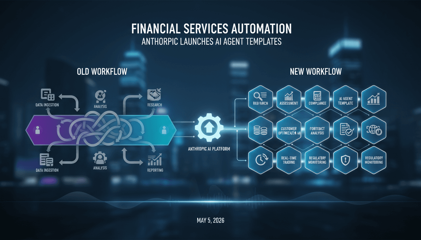 Anthropic Launches AI Agent Templates for Financial Services Automation