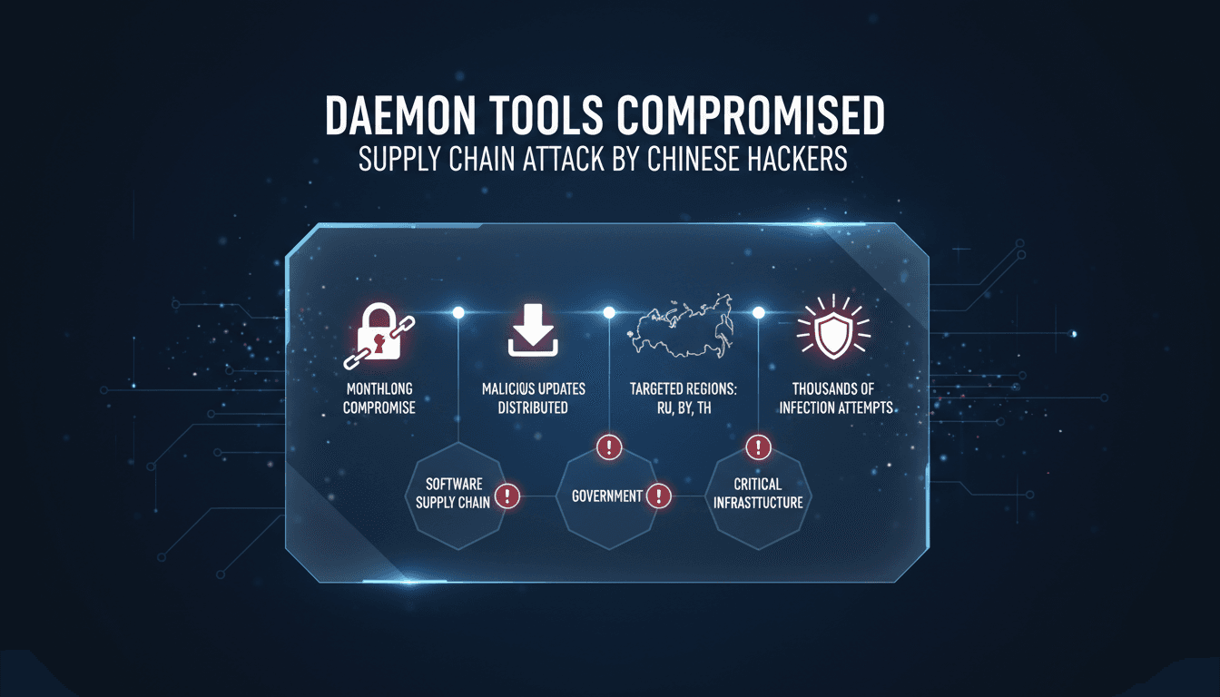 Daemon Tools Compromised in Supply Chain Attack Linked to Chinese Hackers