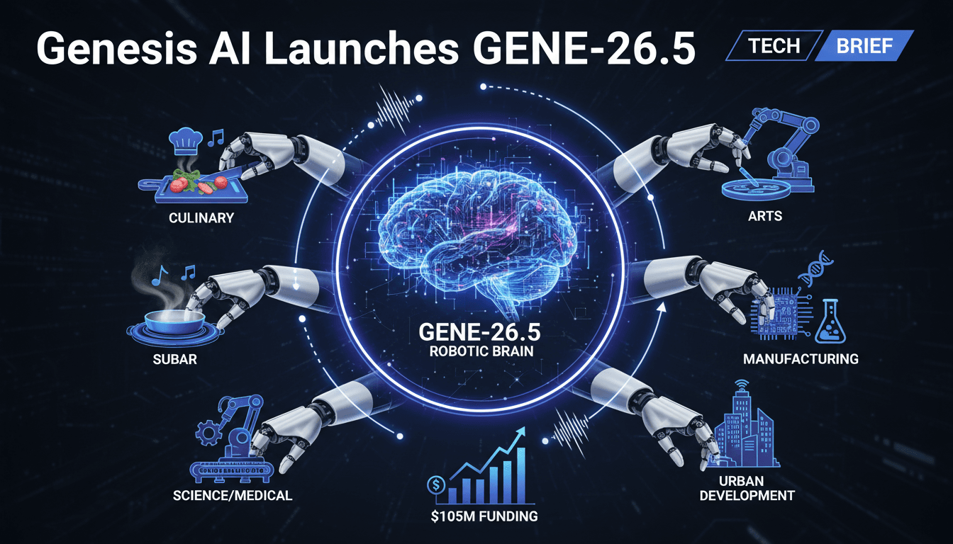 Genesis AI Launches GENE-26.5 Robotic Brain with Human-Like Dexterity