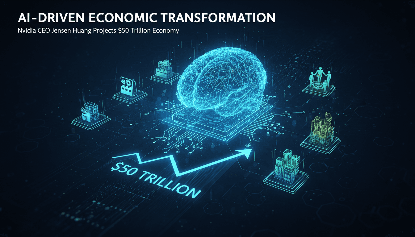 Nvidia CEO Jensen Huang Advocates for AI-Driven Economic Transformation