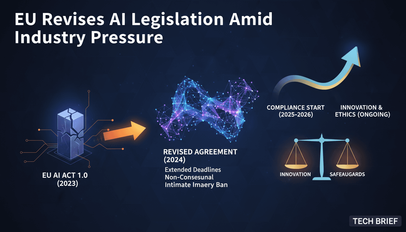 EU Revises AI Legislation Amid Industry Pressure