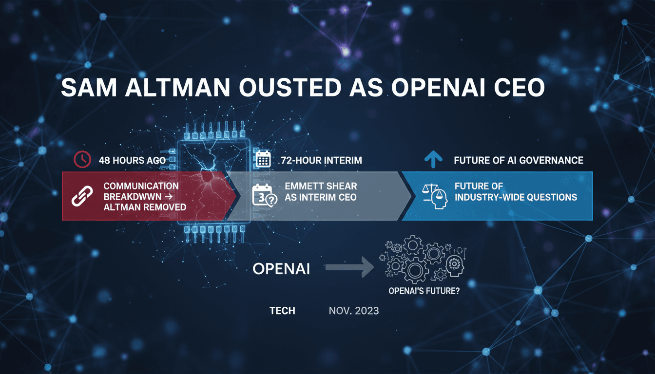 Sam Altman ousted as CEO of OpenAI amid board communication issues
