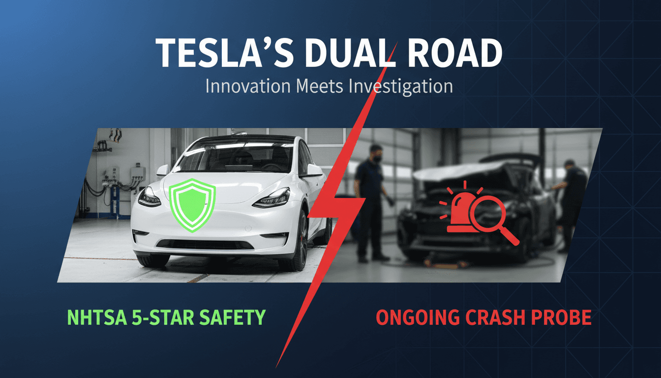 Tesla Model Y passing NHTSA safety tests with investigation backdrop