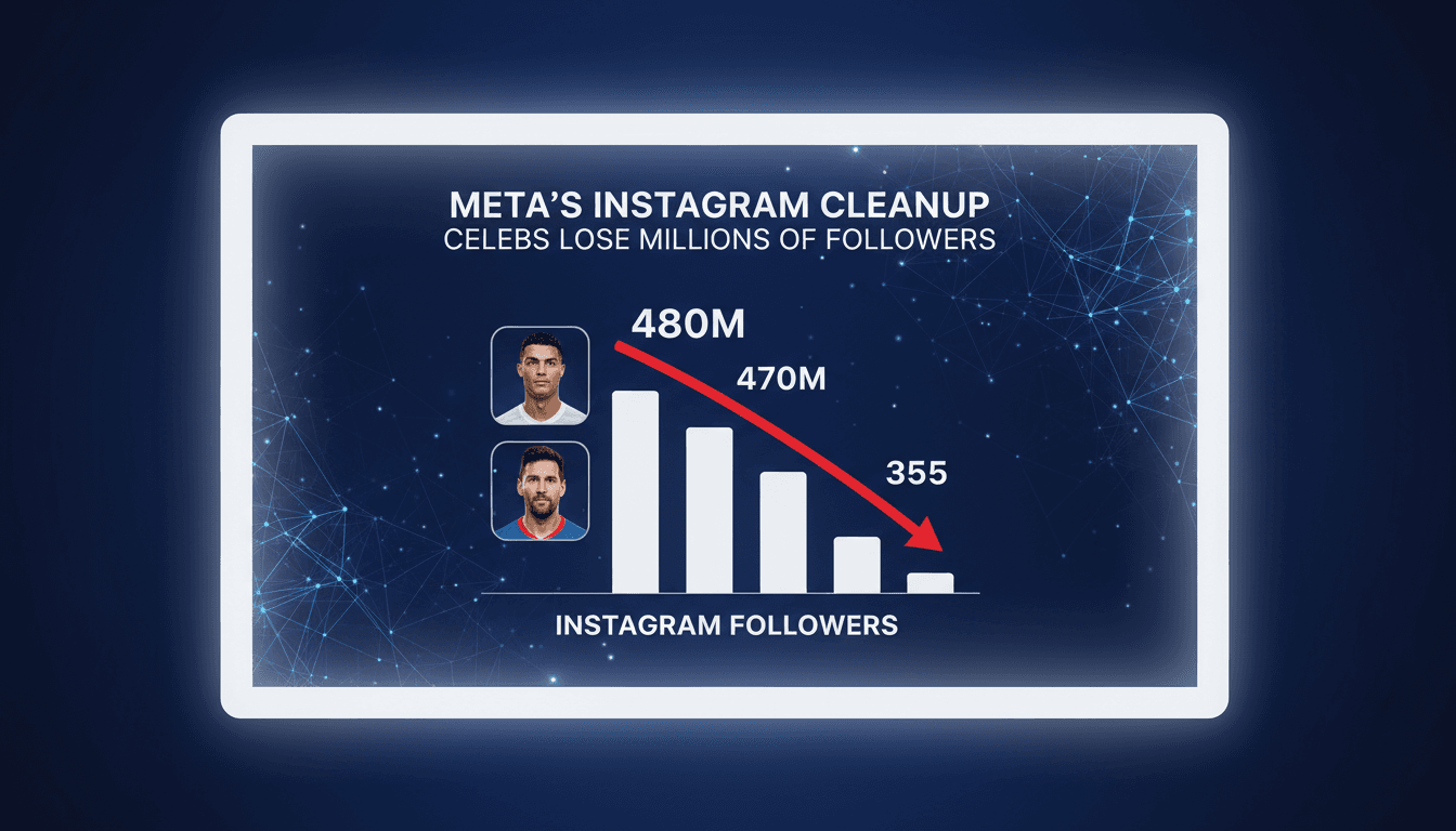 Meta's Instagram Cleanup Campaign Results in Millions of Follower Losses for Celebrities