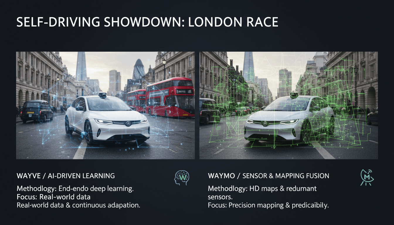 Wayve and Waymo to Launch Competing Self-Driving Cars in London