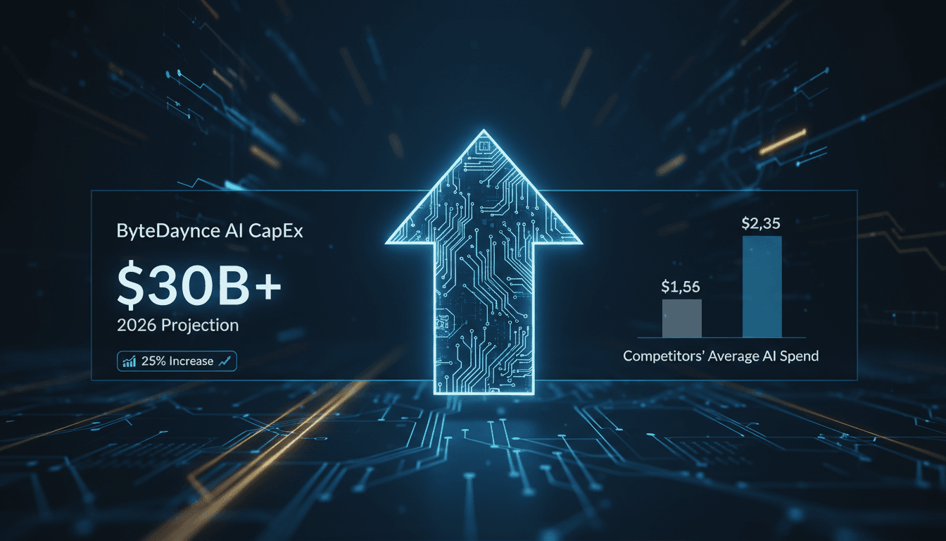 ByteDance increases AI capital expenditure by 25% to over $30 billion for 2026