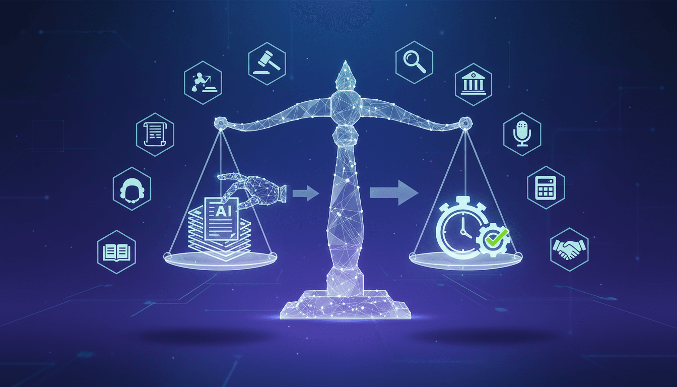 Anthropic's new AI tools for the legal sector showcased in a visual card.