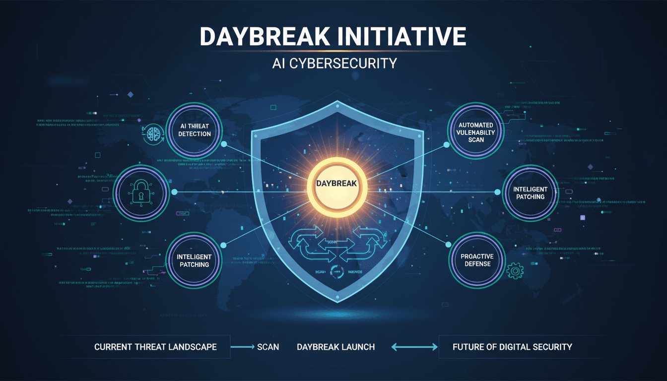 OpenAI Daybreak initiative logo with cybersecurity theme