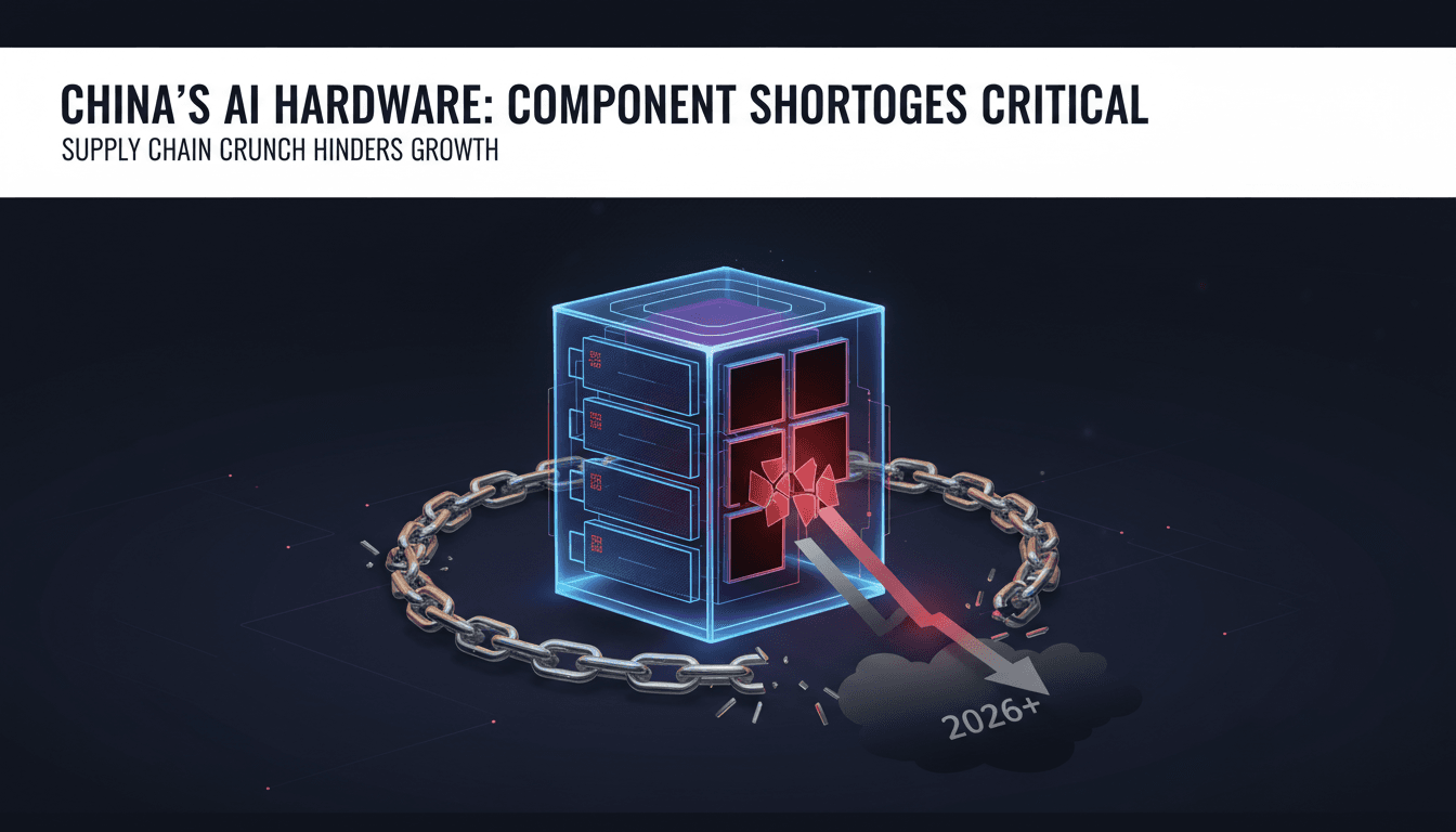Illustration of AI hardware production challenges in China