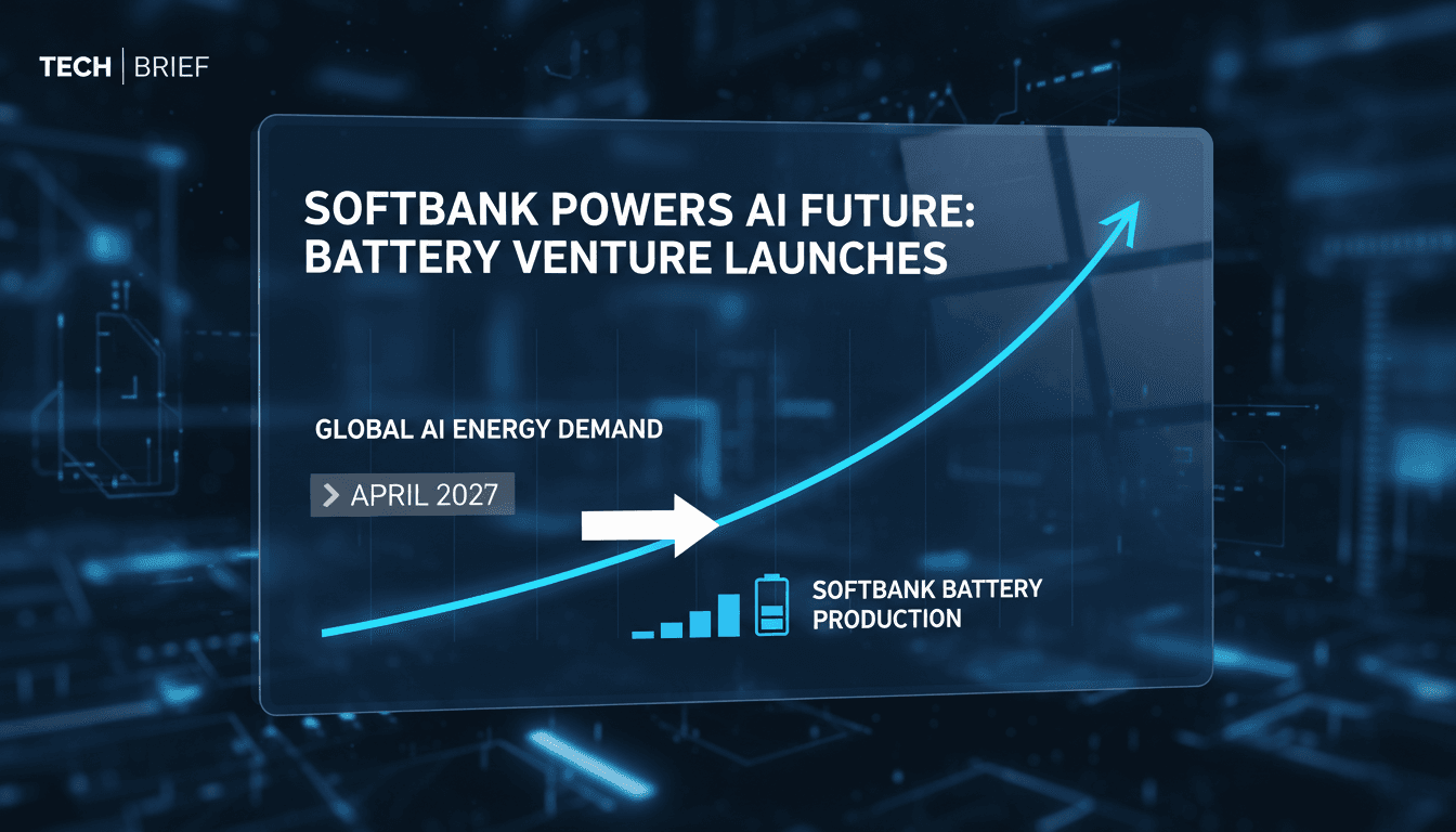 SoftBank launches battery manufacturing venture in Japan for AI data centers