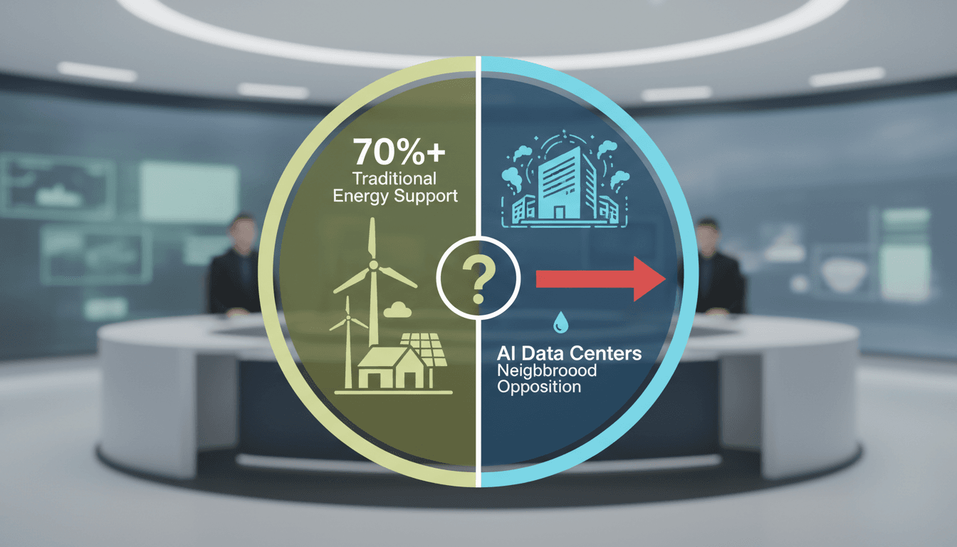 A visual representation of public sentiment against AI data centers