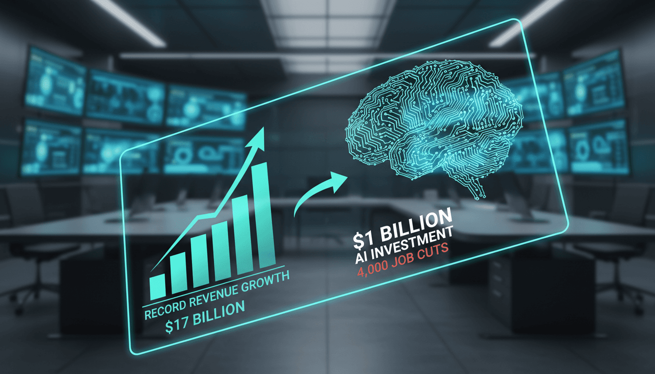 Cisco logo with a backdrop of AI technology graphics