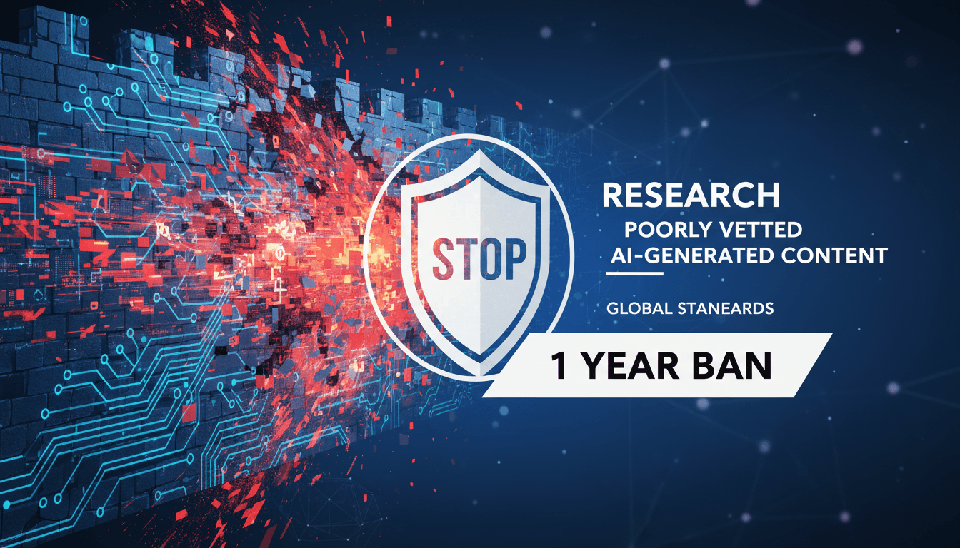 ArXiv enforces one-year ban on authors submitting unchecked AI-generated research