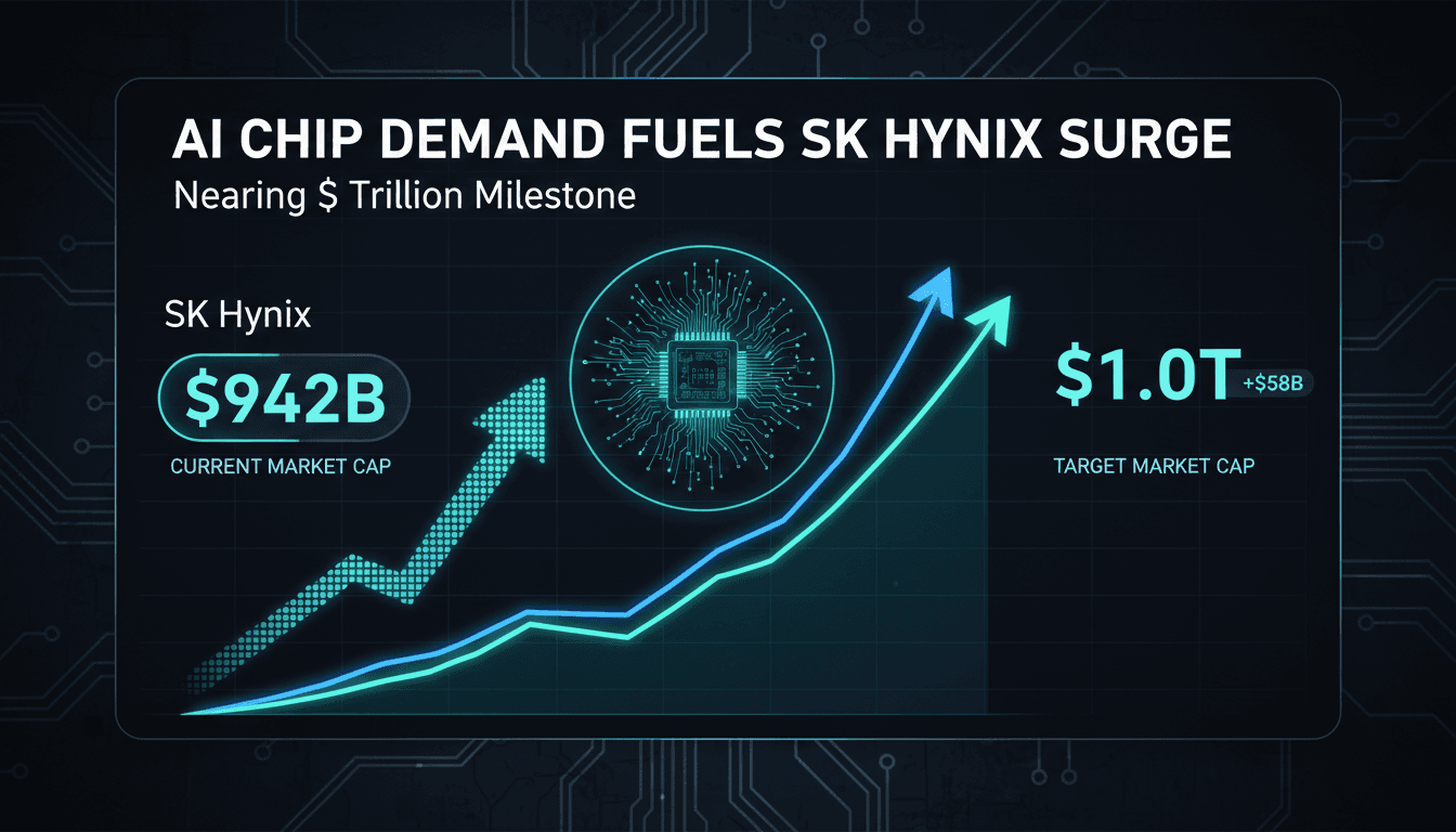 SK Hynix nears $1 trillion market cap driven by AI chip demand
