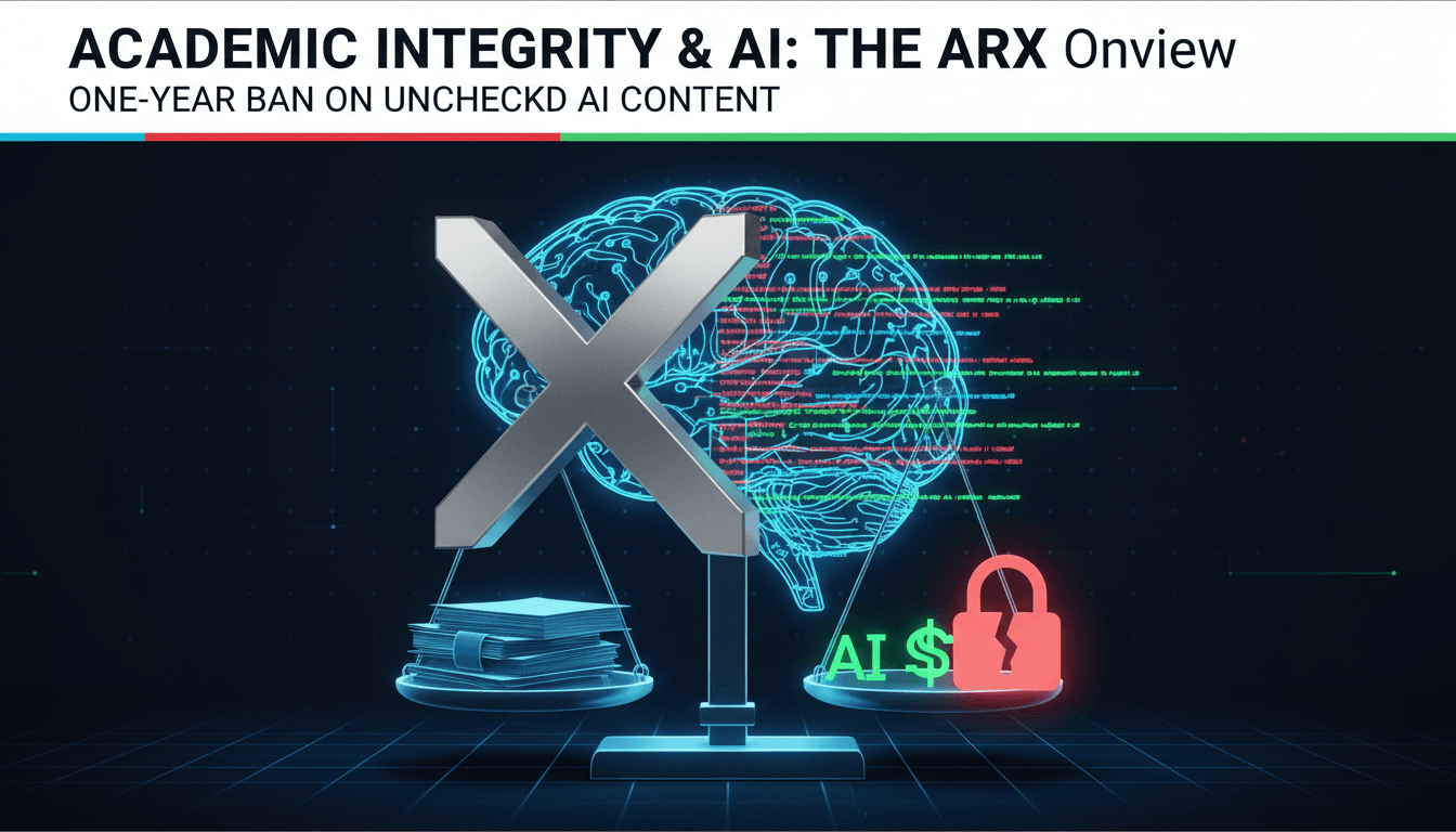 ArXiv enforces one-year ban on authors submitting unchecked AI-generated content