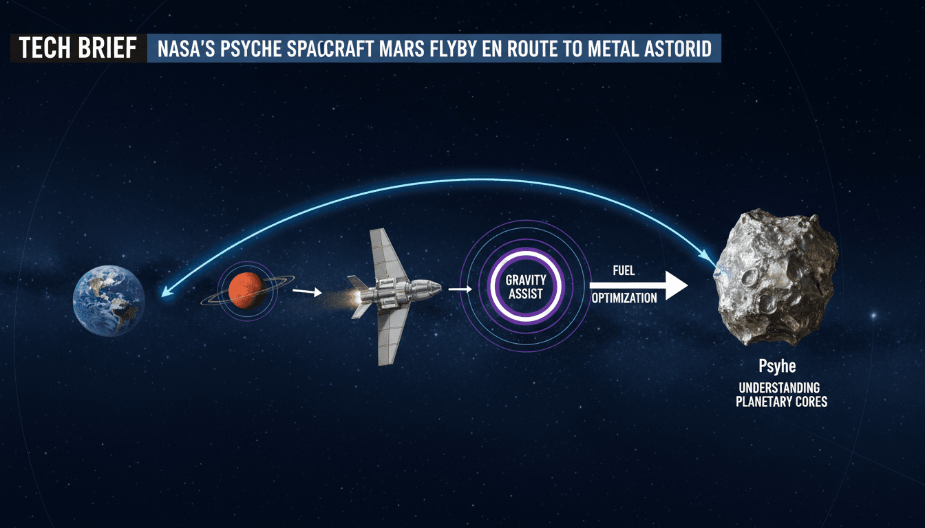 NASA's Psyche spacecraft successfully performs Mars flyby en route to metal asteroid