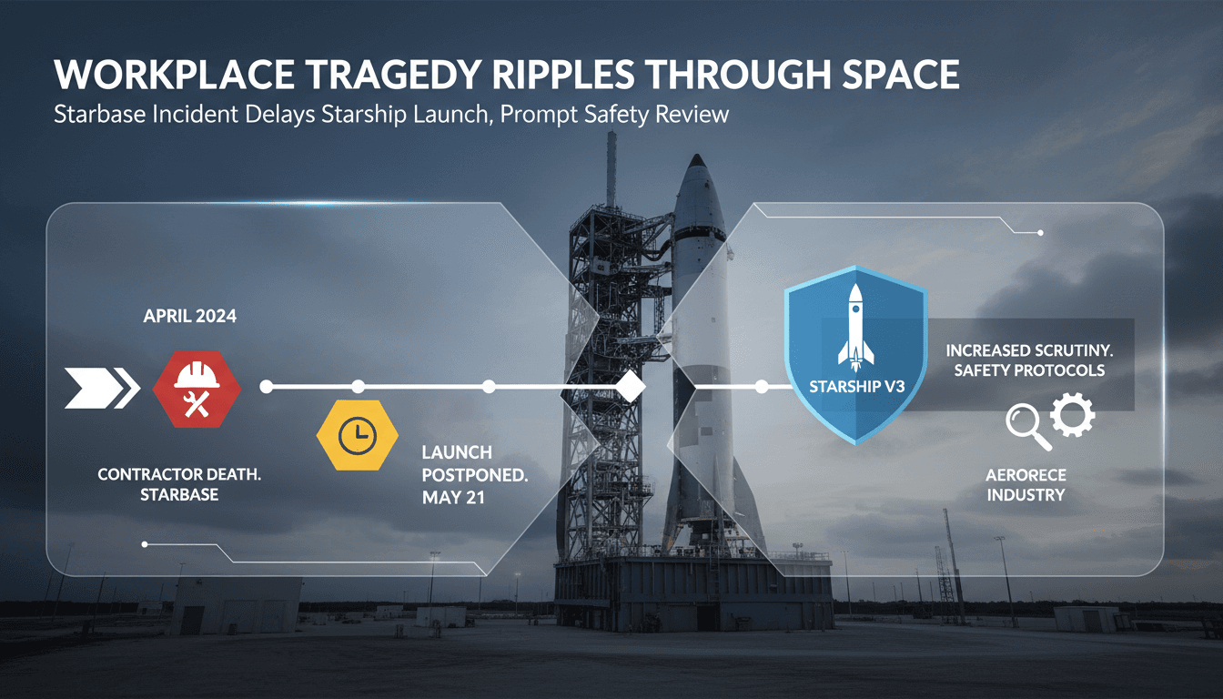 Contractor dies in workplace accident at SpaceX's Starbase facility