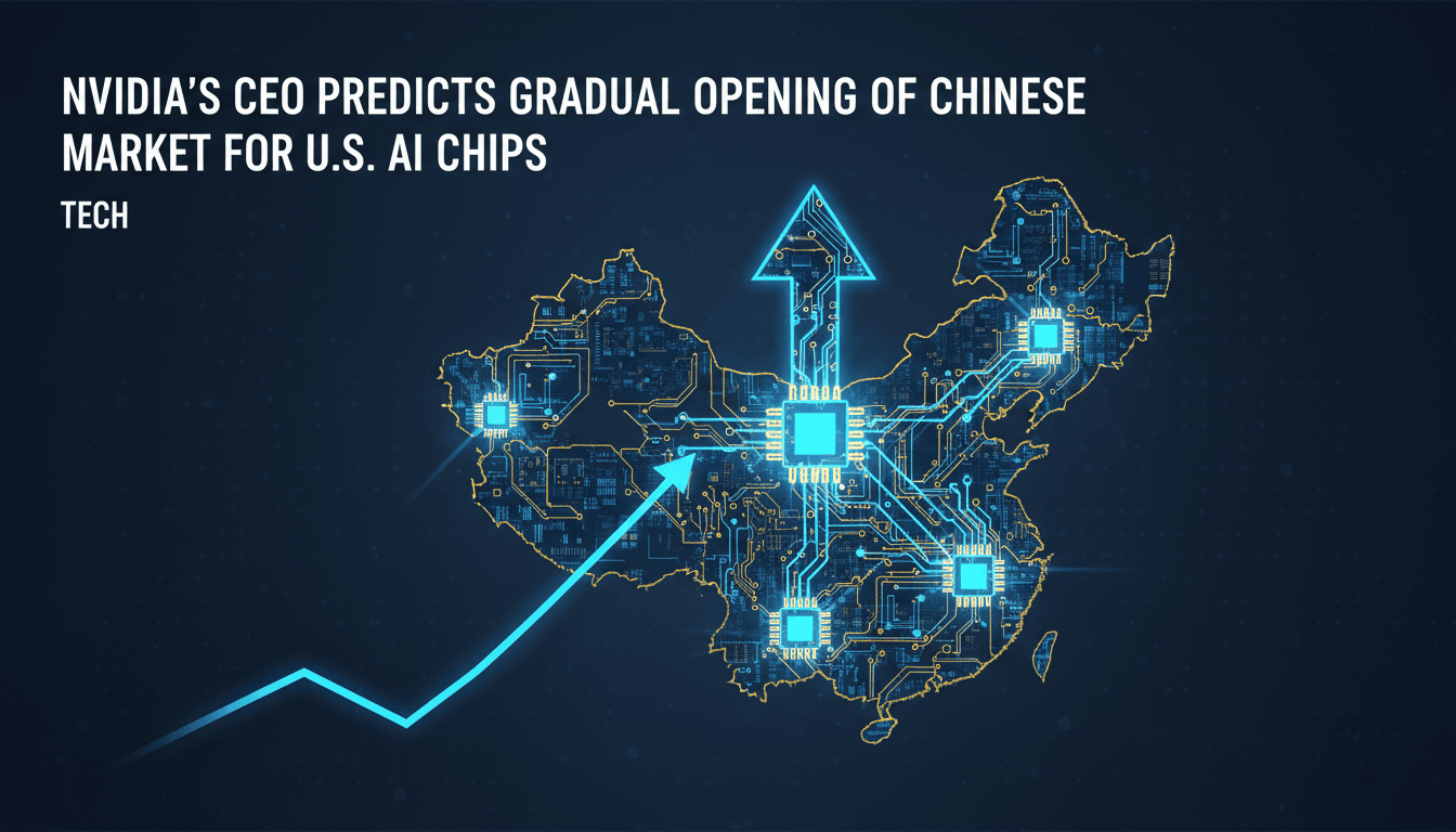 Nvidia's CEO predicts gradual opening of Chinese market for U.S. AI chips