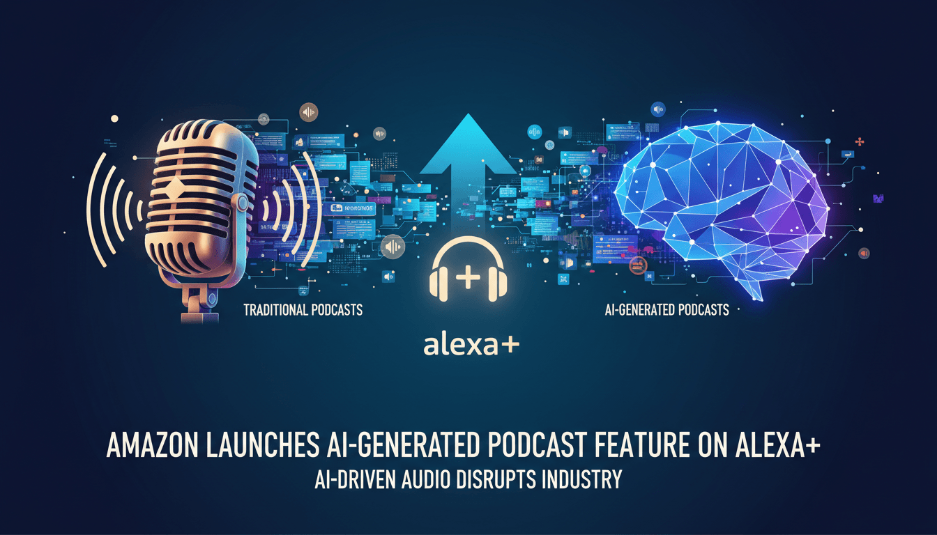 Amazon Launches AI-Generated Podcast Feature on Alexa+