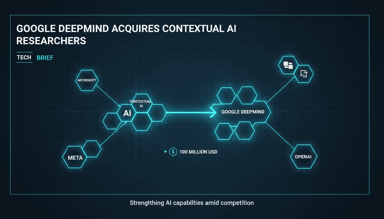 Google DeepMind acquires Contextual AI researchers in $100 million deal