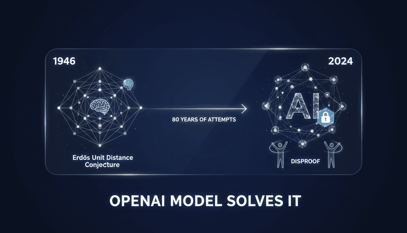 OpenAI's breakthrough in disproving the Erdős unit distance conjecture