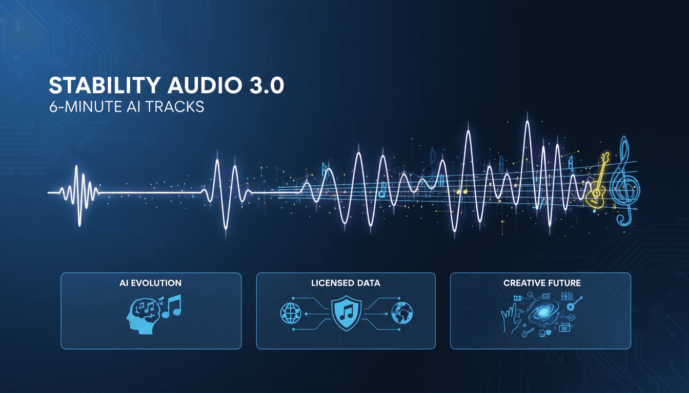 Stability AI launches Stability Audio 3.0 enabling six-minute AI-generated music tracks